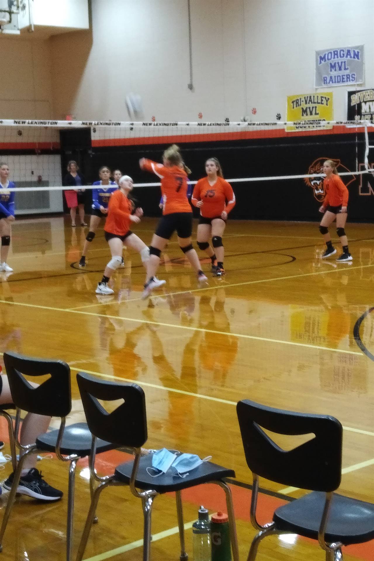 Volley Ball Players on Fire