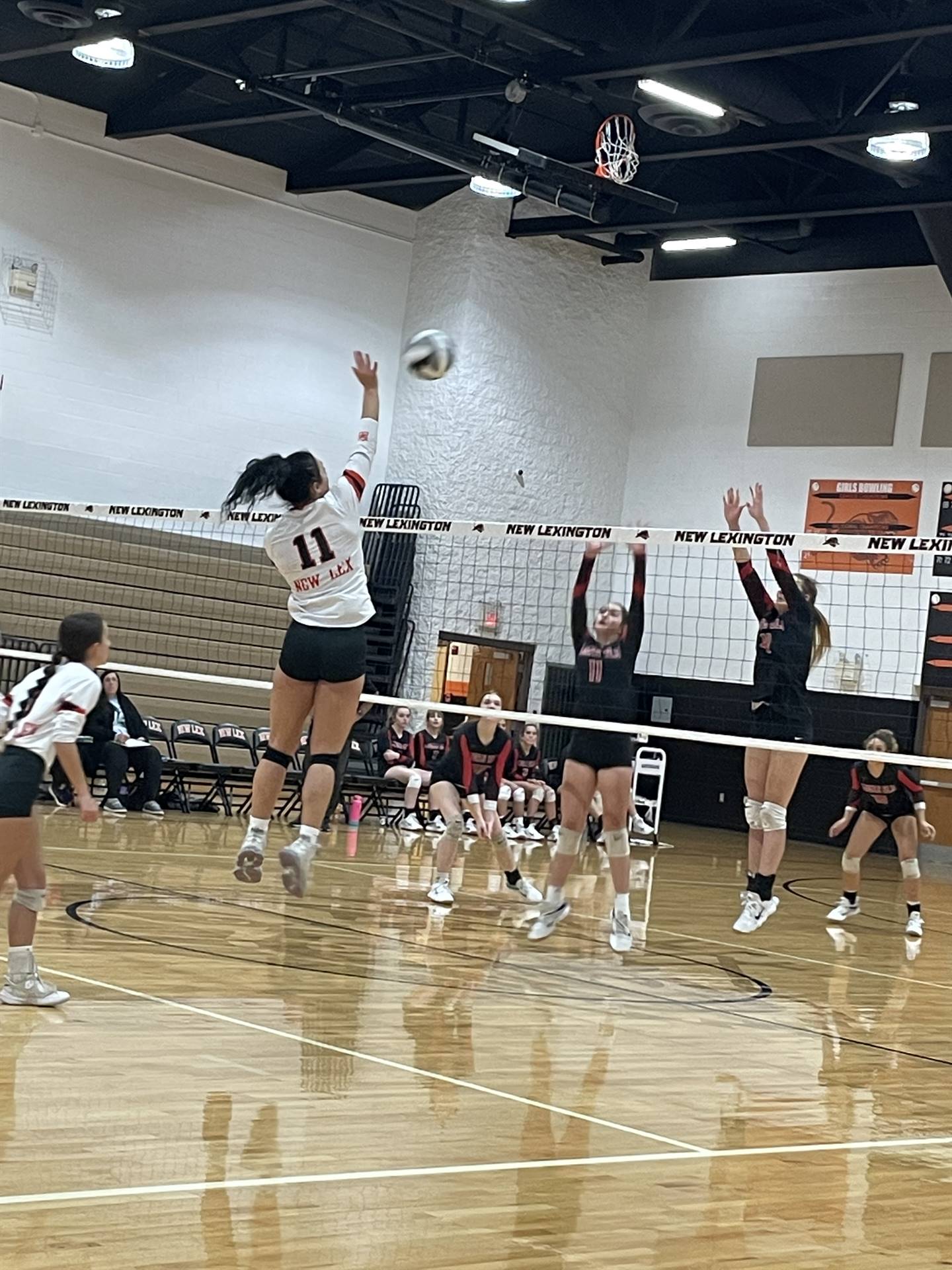 Varsity Volleyball taking on Logan Elm in Tournament Play