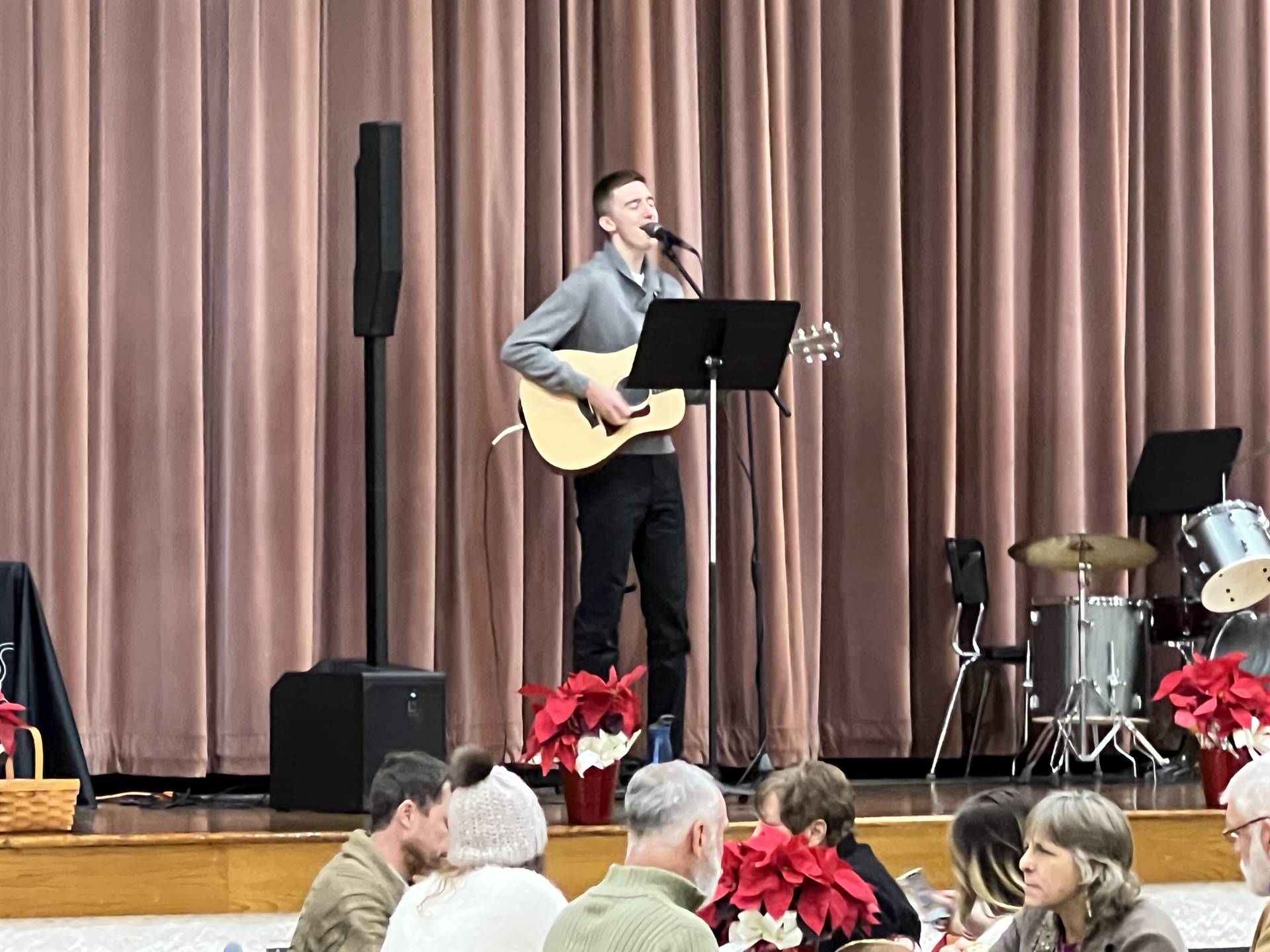 Sam Rupe performing at the Chamber of Commerce Banquet