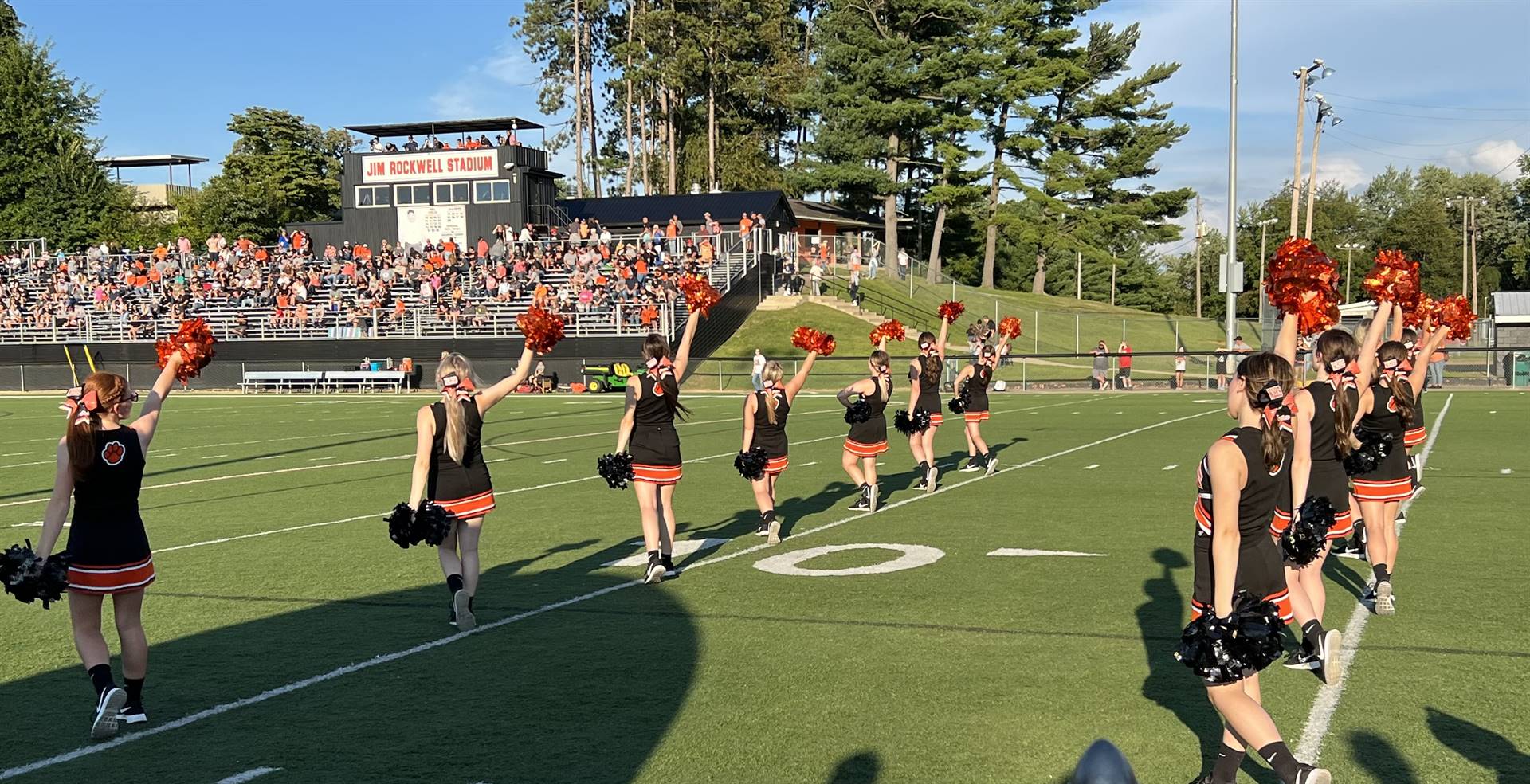 Varsity Cheerleaders during the game vs Maysville 