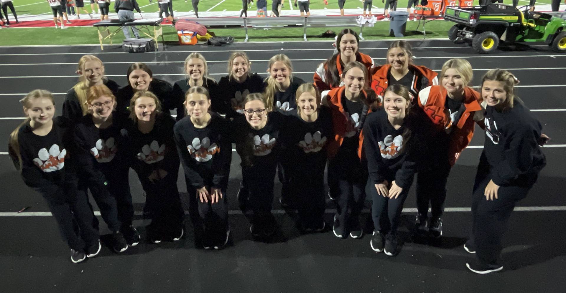 Cheerleaders at the Crooksville Game