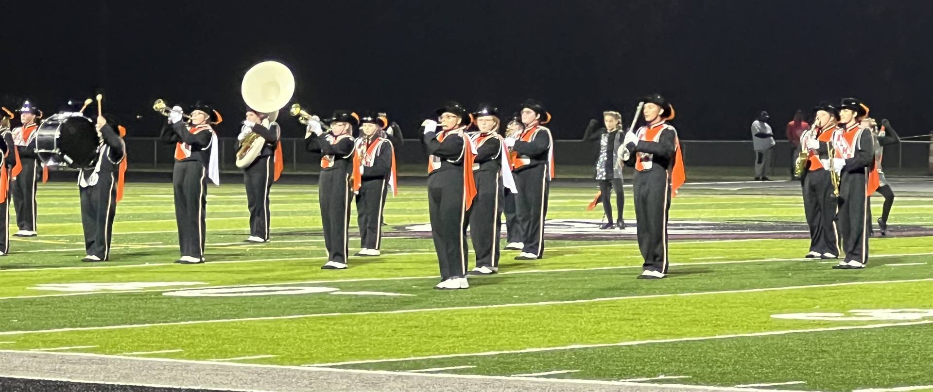 Band Performing at the Playoff Game vs Harvest Prep