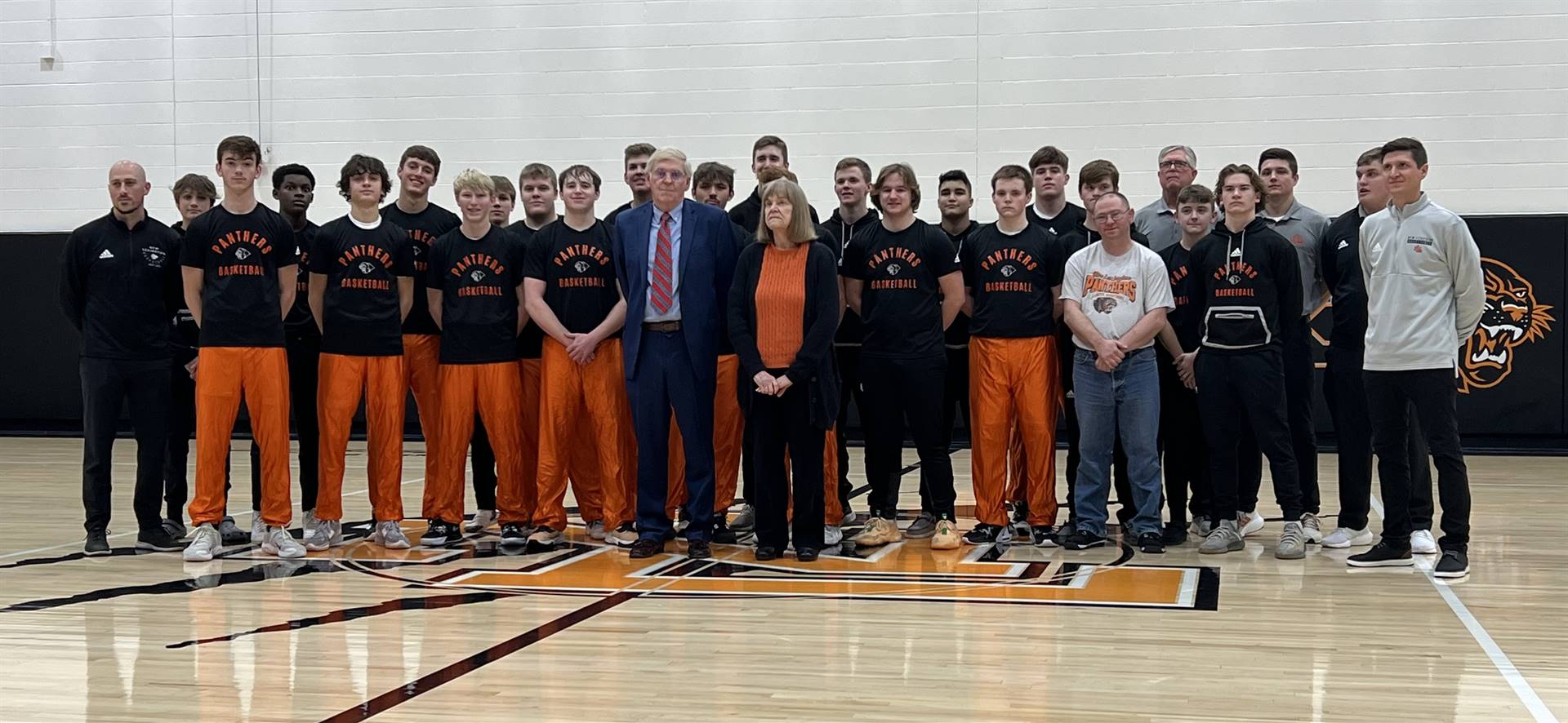 Dedication of Renovated Gymnasium at our "Throwback Game"