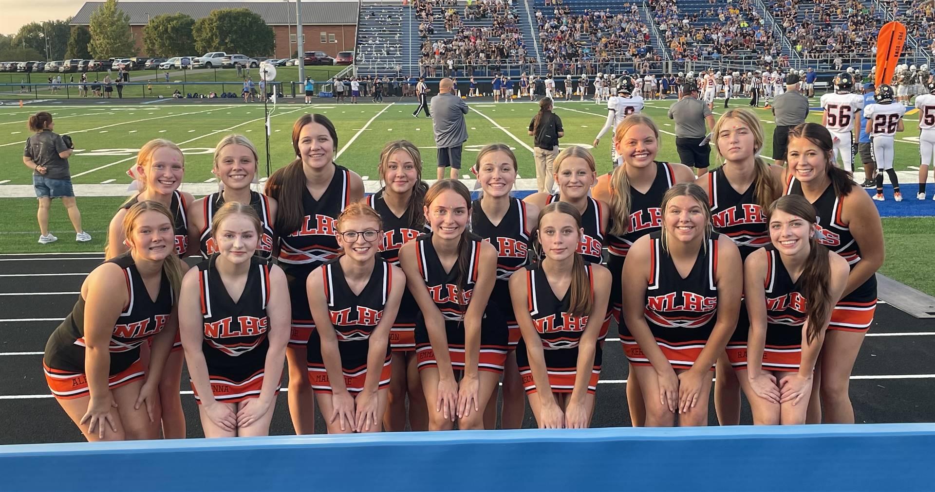 Cheerleaders at the Maysville Game