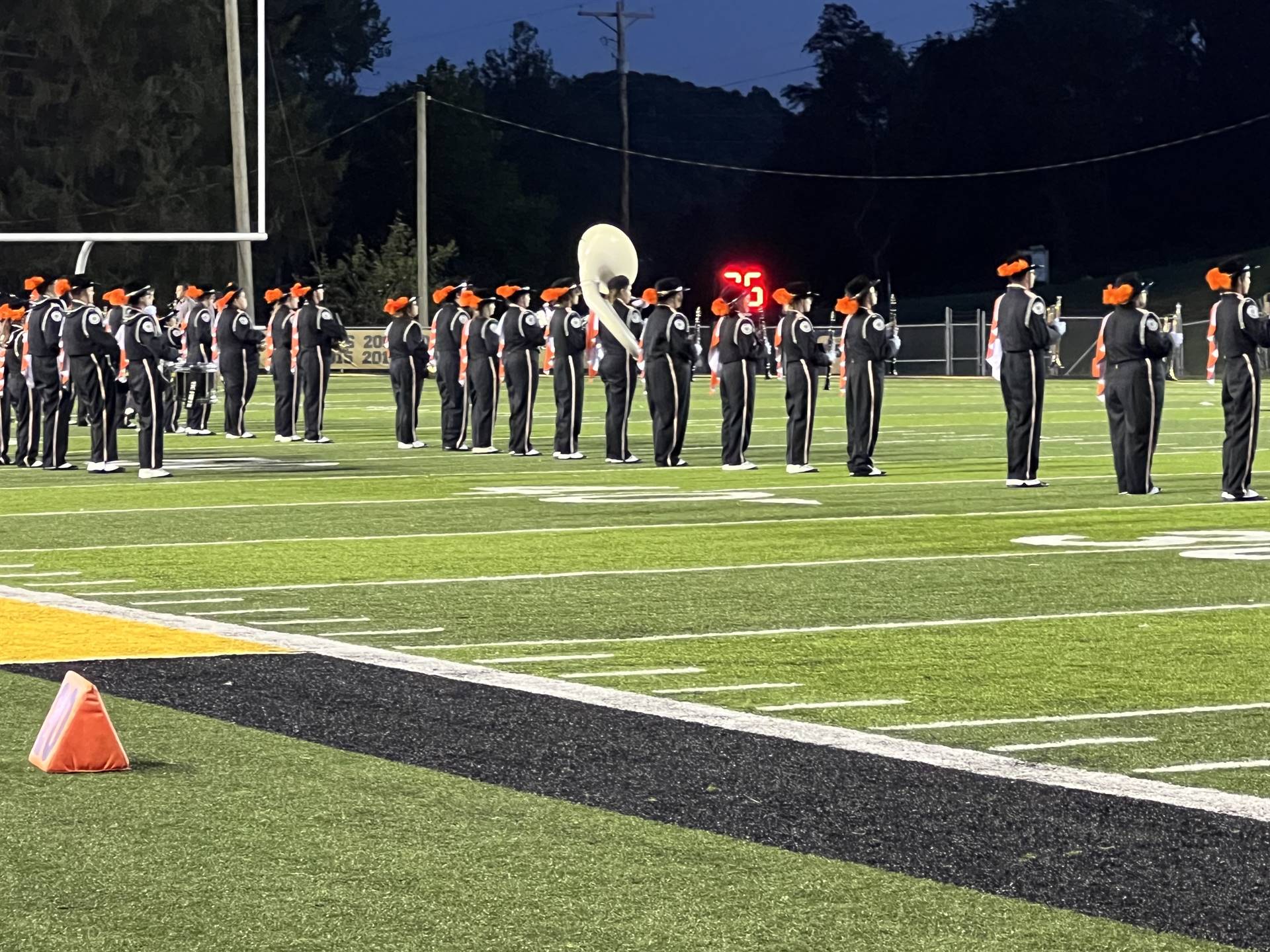 Marching Band Performing at Tri-Valley