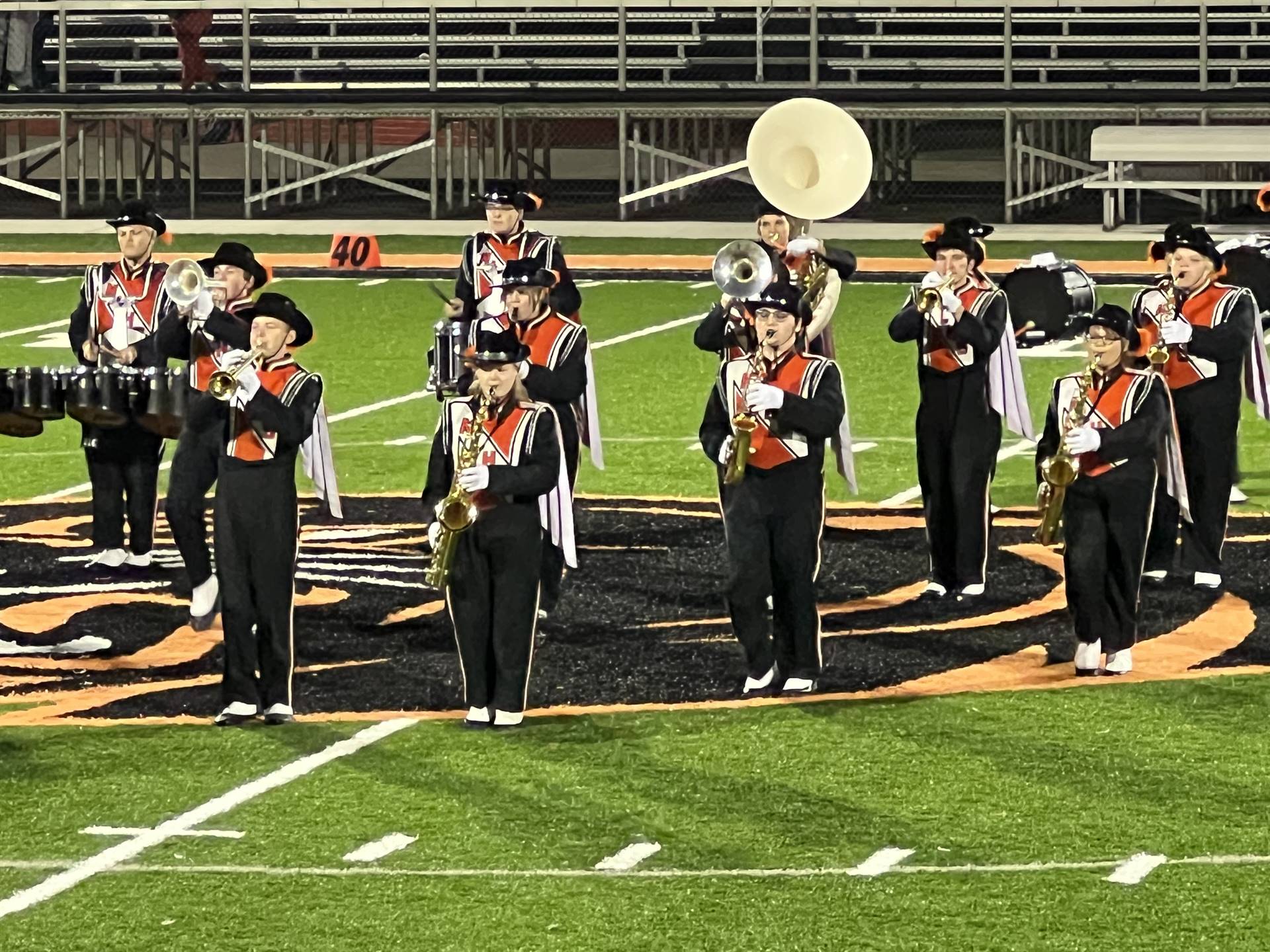 Band Performing at the Coshocton Game